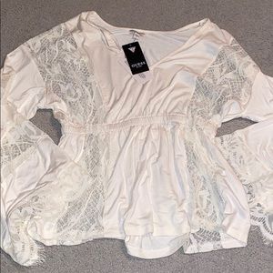 White lace top